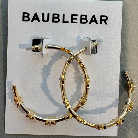 New in Box: BaubleBar Celestial Hoop Earrings-Unopened - Picture 4 of 5